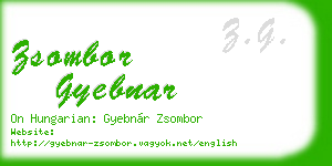 zsombor gyebnar business card